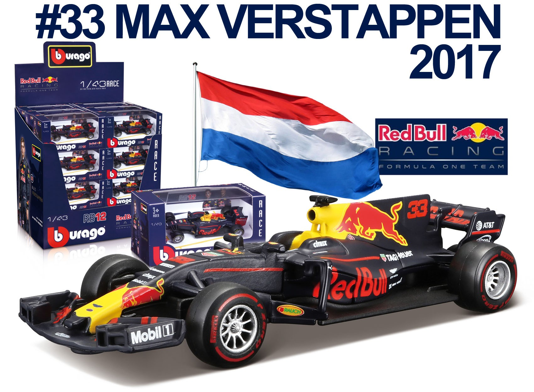 Red Bull Racing RB13 F1 No.33 2017 M. Verstappen